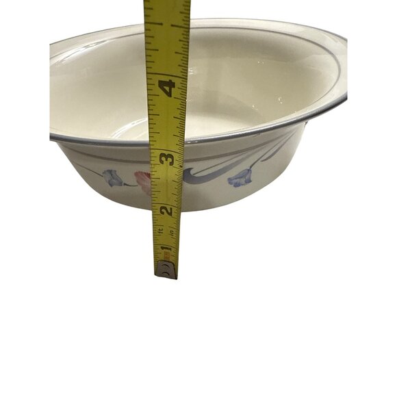 Lenox Glories On Grey Chinastone Vegetable Serving Bowl 8.5" Discontinued USA - Picture 6 of 6